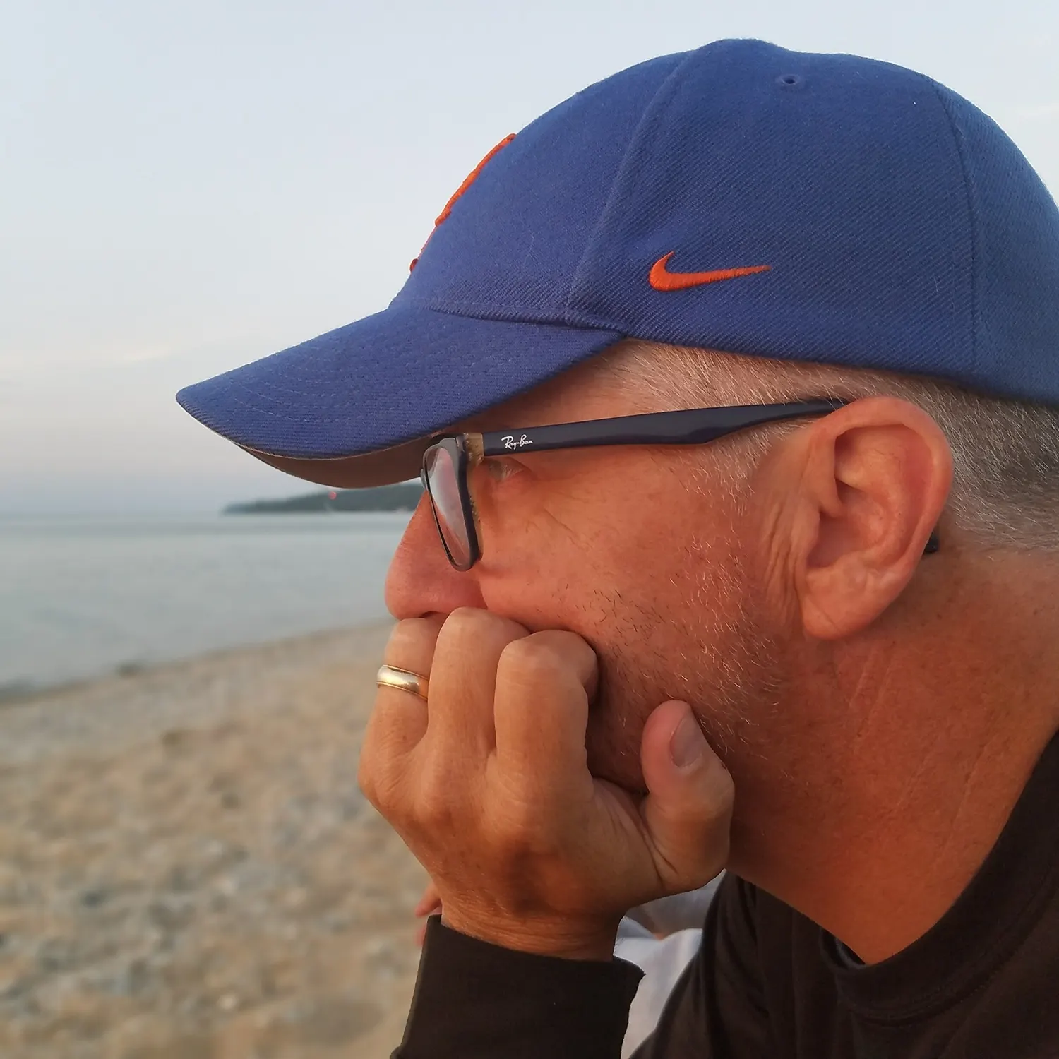 Jay on the lakeshore in West Michigan