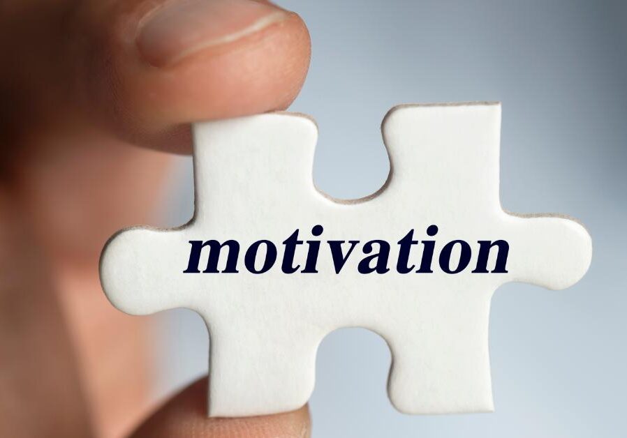 Puzzle piece that says motivation