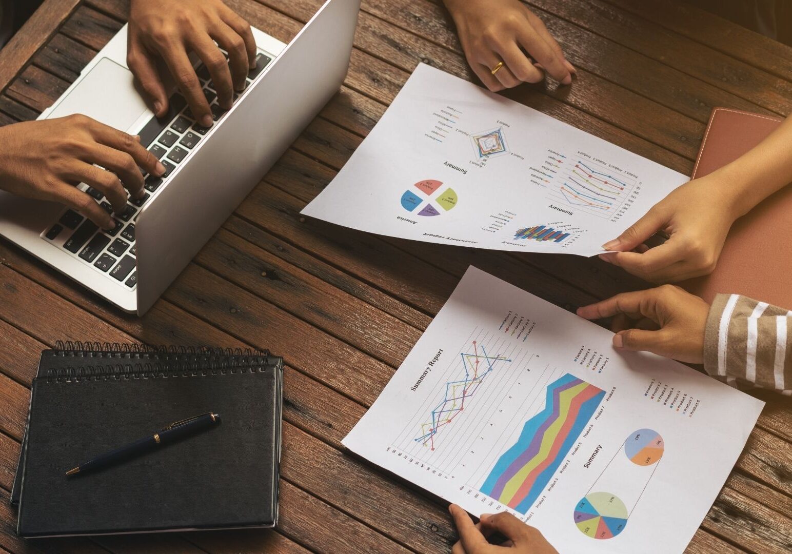 business meeting with documents