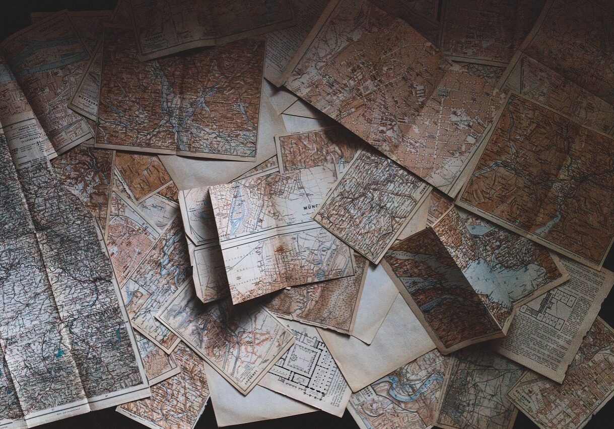 collection of vintage maps